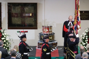 The drum head service, part of theat the commemoration of the 100th Anniversary of the Battle of the Somme, Huddersfield Drill Hall